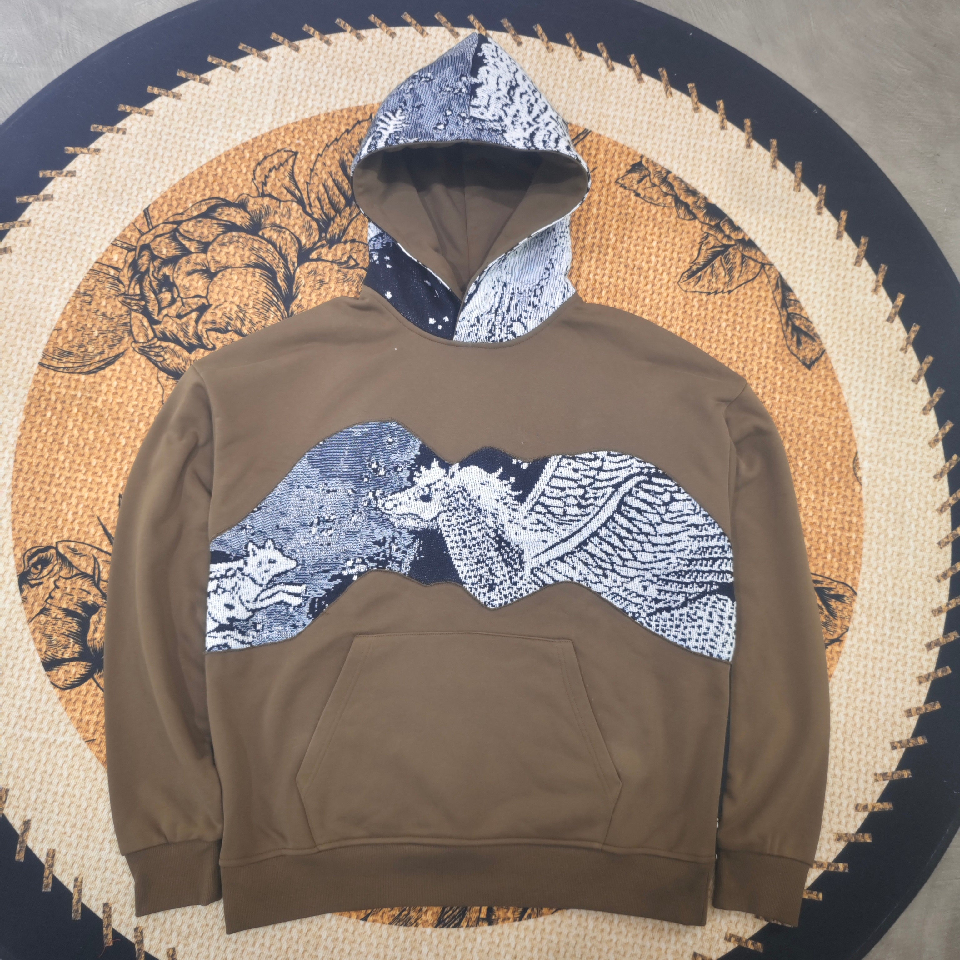 MENDORA COSMIC PATCHWORK TAPESTRY HOODIE